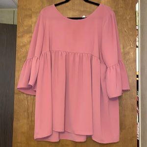 Pink Babydoll Top